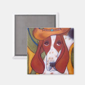 Bungalowart.com Desert Hound Magnet (Vorderseite/Rückseite)