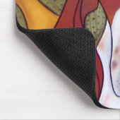 Bungalowart.com-Wüsten-Jagdhund Mousepad (Ecke)