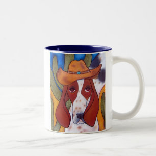 Bungalowart.com-Wüsten-Jagdhund Zwei-Ton Tasse