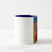 Bungalowart.com-Wüsten-Jagdhund Zwei-Ton Tasse (Mittel)