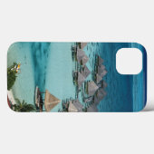 Bungalows des Beachcomber Hotels Case-Mate iPhone Hülle (Rückseite (Horizontal))