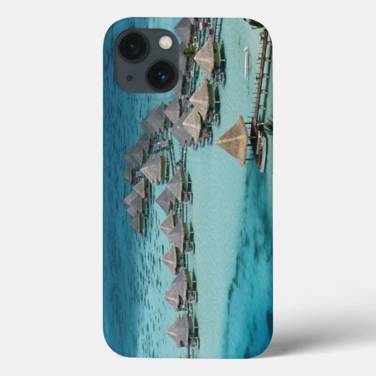 Bungalows des Beachcomber Hotels Case-Mate iPhone Hülle (Rückseite)