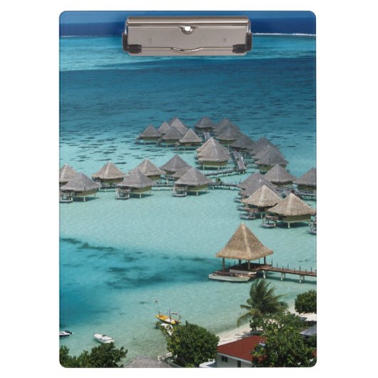 Bungalows des Beachcomber Hotels Klemmbrett (Vorderseite)