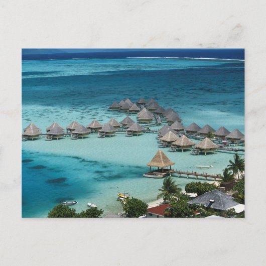 Bungalows des Beachcomber Hotels Postkarte (Vorderseite)