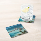 Bungalows des Beachcomber Hotels Rechteckiger Pappuntersetzer (Vor Ort)