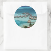Bungalows des Beachcomber Hotels Runder Aufkleber (Tasche)