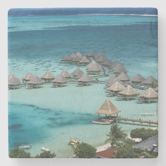 Bungalows des Beachcomber Hotels Steinuntersetzer (Vorderseite)