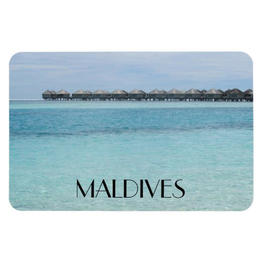 Bungalows maldives magnet (Horizontal)