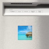 Bungalows mit Blick auf Bora Bora Magnet (In Situ (Geschirrspüler))