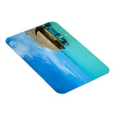 Bungalows mit Blick auf Bora Bora, rechteckiger Ge Magnet (Rechte Seite)