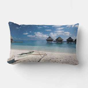 Bungalows vom Strand Motu Toopua Lendenkissen