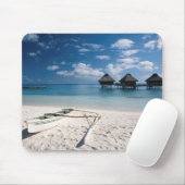 Bungalows vom Strand Motu Toopua Mousepad (Mit Mouse)