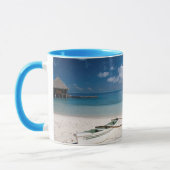Bungalows vom Strand Motu Toopua Tasse (Links)
