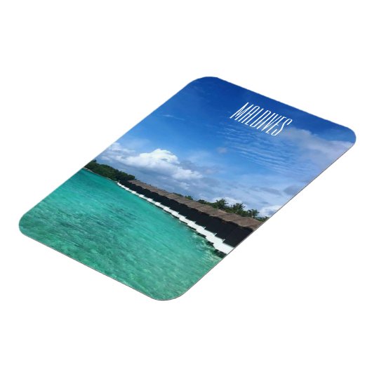 Bungalows Wassermalediven Magnet (Linke Seite)