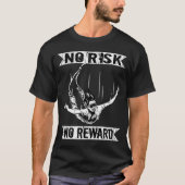 Bungee Jumper No Risk No Reward Bungee Jumping T-Shirt (Vorderseite)