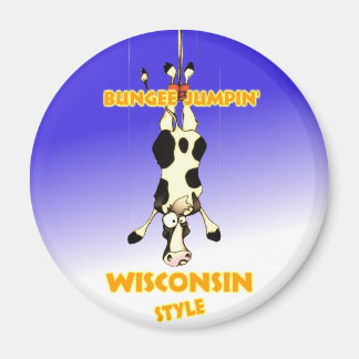 Bungee Jumpin' Wisconsin-Stil Magnet