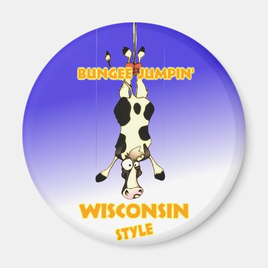 Bungee Jumpin' Wisconsin-Stil Magnet (Vorne)