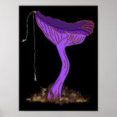 Bungee Jumping Amethyst Deceiver Mushroom Poster (Vorne)