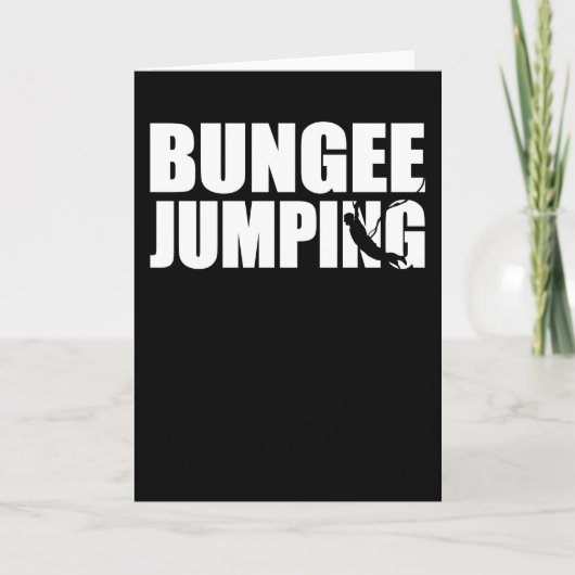 Bungee Jumping Bungy Jump Geschenk Karte (Vorderseite)