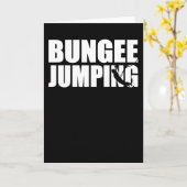 Bungee Jumping Bungy Jump Geschenk Karte (Gelbe Blume)