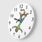 Bungee Jumping Große Wanduhr (Winkel)