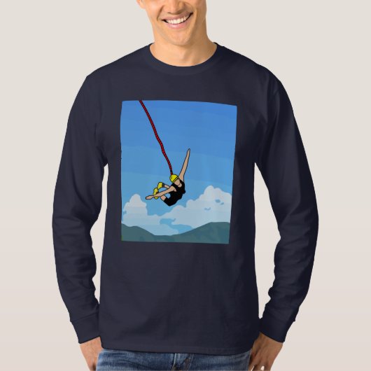 Bungee Jumping Jump to Freedom T-Shirt (Vorderseite)
