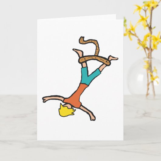 Bungee Jumping Karte (Gelbe Blume)