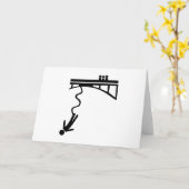 Bungee Jumping Karte (Gelbe Blume)