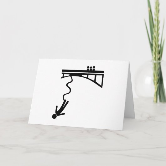 Bungee Jumping Karte (Vorderseite)