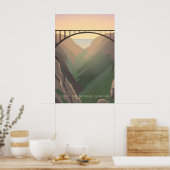 Bungee-Jumping? Lieber nicht Reiseplakat Poster (Küche)