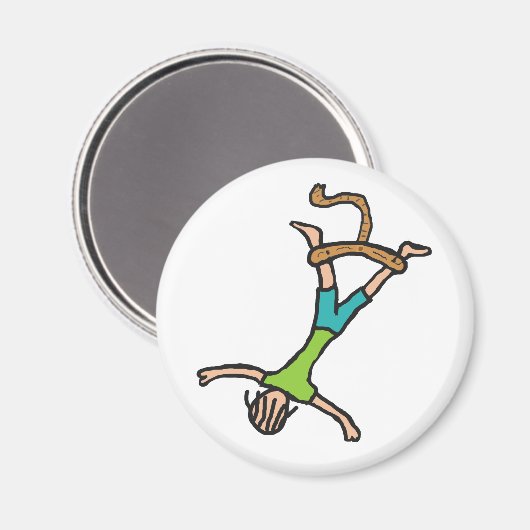 Bungee Jumping Magnet (Vorderseite/Rückseite)