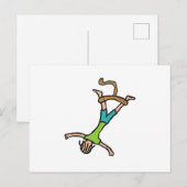 Bungee Jumping Postkarte (Vorne/Hinten)