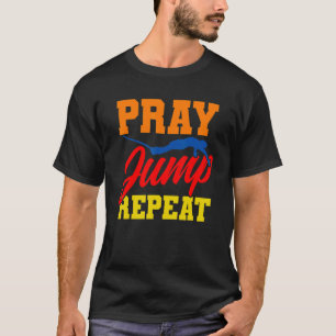 Bungee Jumping Pray Jump Wiederholung Vintager Bun T-Shirt