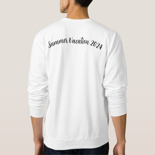 Bungee Jumping Summer Vacation 2024 Sweatshirt (Rückseite)