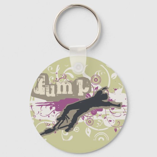 Bungee Jumping Tshirts und Geschenke Schlüsselanhänger (Vorderseite)