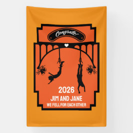 Bungee Jumping Wedding Gift Banner