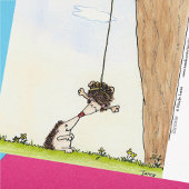 BUNGEE KISS Postcard von Nicole Janes Postkarte