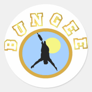 Bungee T - Shirt und GIfts. Runder Aufkleber