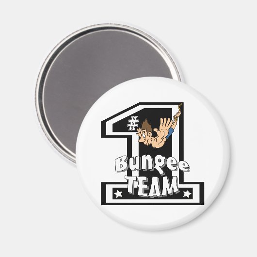Bungee-Team Magnet (Vorderseite/Rückseite)