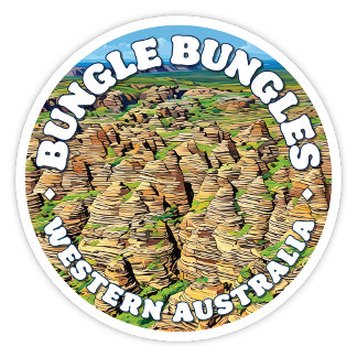Bungle Bungles, Western Australien Rundsticker Aufkleber