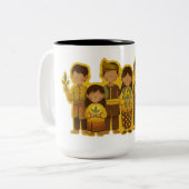 Bunian/Sebabah Volk Zweifarbige Tasse (Vorderseite Links)