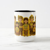 Bunian/Sebabah Volk Zweifarbige Tasse (Mittel)