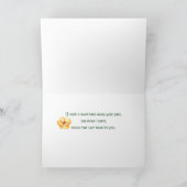 Bunion Operation Denken Sie an Ihre Blume und Humm Karte (Innenseite)