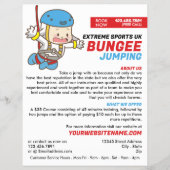 Bunjee Cartoon - Bungee Jumping Course Werbung Flyer (Vorne)