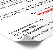 Bunjee Cartoon - Bungee Jumping Course Werbung Poster (Ecke)