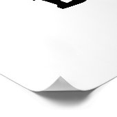 Bunjour Funny French Burger Bun Poster (Ecke)