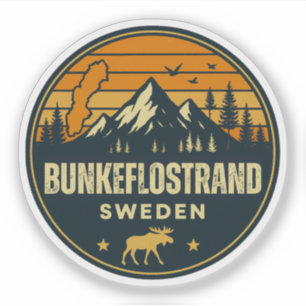Bunkeflostrand, Schweden Sverige Aufkleber
