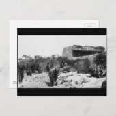 Bunker auf Hügel Postkarte (Vorne/Hinten)