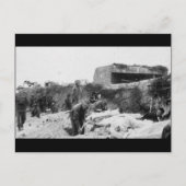 Bunker auf Hügel Postkarte (Vorderseite)
