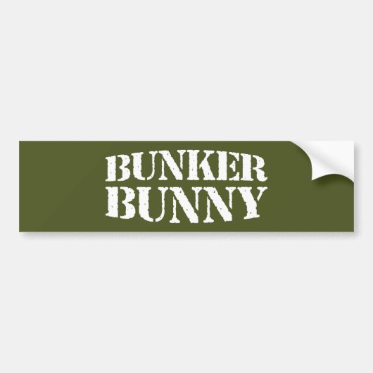 BUNKER BUNNY AUTOAUFKLEBER (Vorne)